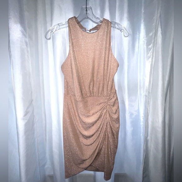 Significant Other Zora Mini Dress Blush Pink with shimmer Dress - Picture 2 of 6